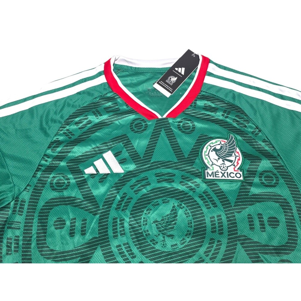 Mexico Adidas 2026 World Cup National Green Men's Soccer Jersey JL8537 SIZE XL - Picture 2 of 5